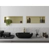 Mexen X-Wall-R recessed shelf with flange 60 x 20 cm, brushed gold - 1950602010