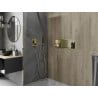 Mexen X-Wall-R recessed shelf with flange 60 x 20 cm, brushed gold - 1950602010