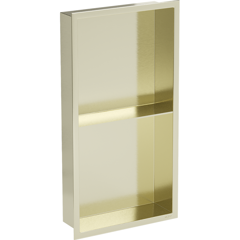 Mexen X-Wall-R niche shelf with flange and shelf 60 x 30 cm, brushed gold - 1950603010S