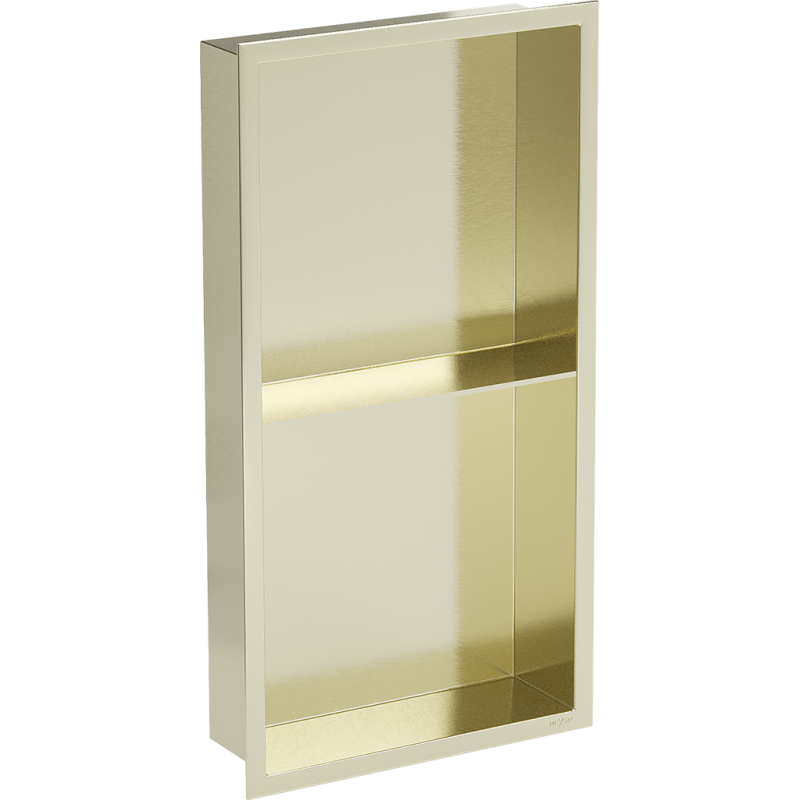 Mexen X-Wall-R recessed shelf with flange and shelf 60 x 30 cm, brushed gold - 1950603010S