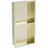 Mexen X-Wall-R shower niche with flange and shelf 60 x 30 cm, Gold - 1950603010S