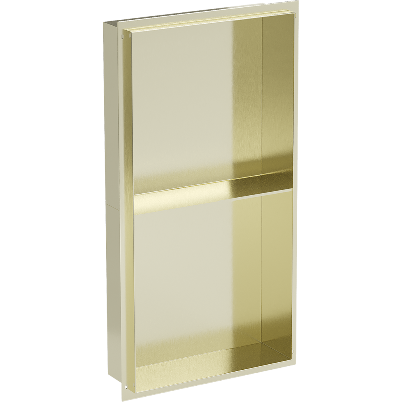 Mexen X-Wall-NR recess shelf without flange with shelf 60 x 30 cm, brushed gold - 1951603010S