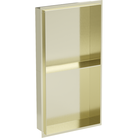 Mexen X-Wall-NR recess shelf without flange with shelf 60 x 30 cm, brushed gold - 1951603010S