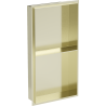 Mexen X-Wall-NR recessed shelf with a flange and shelf 60 x 30 cm, Gold - 1951603010S