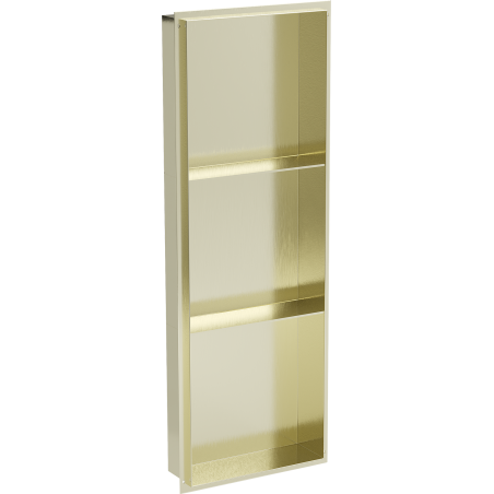 Mexen X-Wall-NR recessed shelf without flange with shelf 90 x 30 cm, brushed gold - 1951903010S