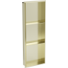 Mexen X-Wall-NR recessed shelf without flange with shelf 90 x 30 cm, brushed gold - 1951903010S