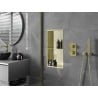 Mexen X-Wall-R recessed shelf with flange and shelf 60 x 30 cm, brushed gold - 1950603010S