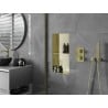 Mexen X-Wall-NR recess shelf without flange with shelf 60 x 30 cm, brushed gold - 1951603010S