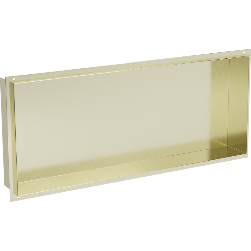 Mexen X-Wall-NR niche shelf without flange 75 x 30 cm, brushed gold - 1951753010