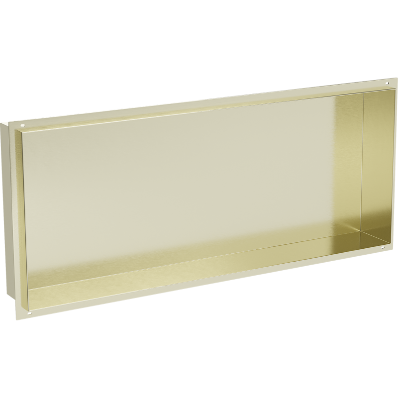 Mexen X-Wall-NR recessed shelf without flange 75 x 30 cm, brushed gold - 1951753010