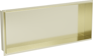 Mexen X-Wall-NR recessed shelf without flange 75 x 30 cm, brushed gold - 1951753010