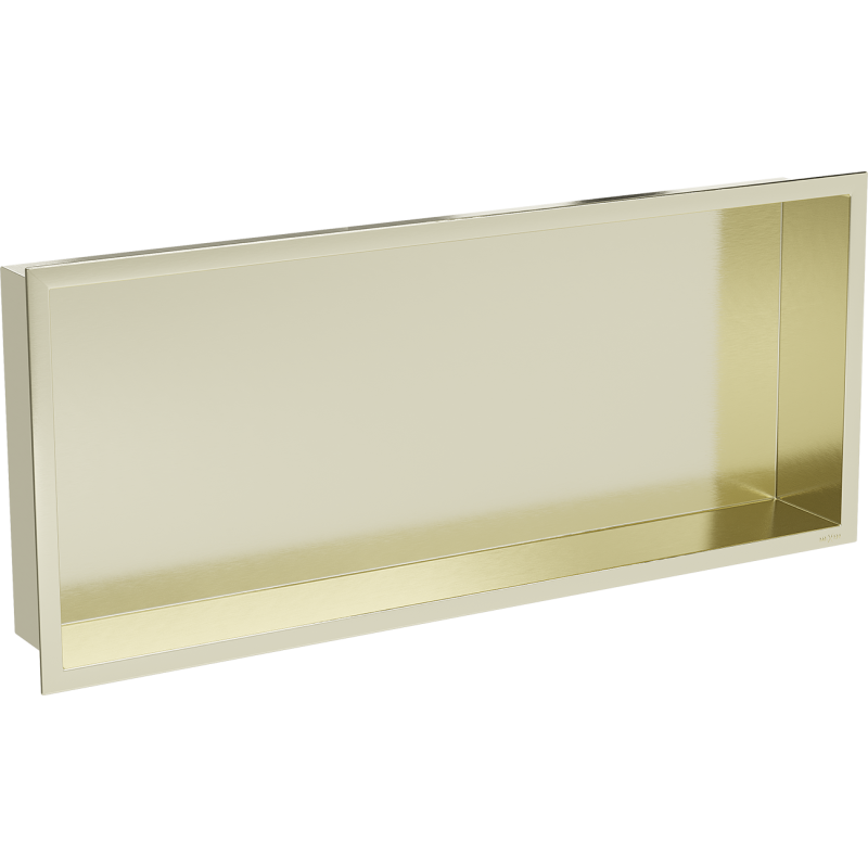 Mexen X-Wall-R recessed shelf with flange 75 x 30 cm, brushed gold - 1950753010