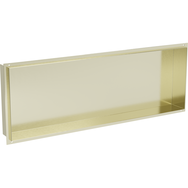 Mexen X-Wall-NR recessed shelf without flange 90 x 30 cm, brushed gold - 1951903010