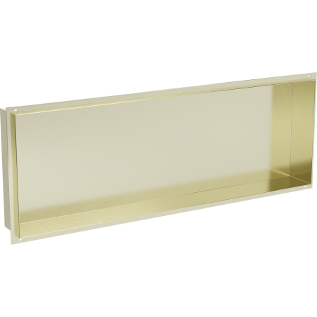 Mexen X-Wall-NR recessed shelf without flange 90 x 30 cm, brushed gold - 1951903010