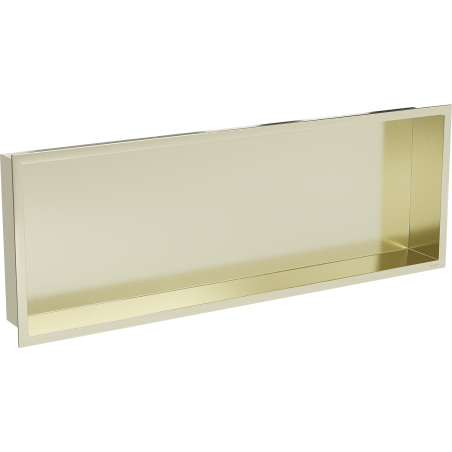 Mexen X-Wall-R recessed shelf with flange 90 x 30 cm, brushed gold - 1950903010