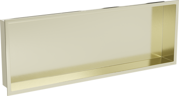 Mexen X-Wall-R recessed shelf with flange 90 x 30 cm, brushed gold - 1950903010