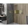 Mexen X-Wall-R shower niche with flange 90 x 30 cm, Gold - 1950903010