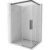 Mexen Rox Duo Sliding Shower Enclosure 100 x 95 cm, Transparent, Black - 8C2D-100-095-70-00