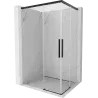 Mexen Rox Duo sliding shower cabin 120 x 100 cm, transparent, black - 8C2D-120-100-70-00