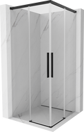 Mexen Rox Duo sliding shower cabin 110 x 110 cm, transparent, black - 8C2D-110-110-70-00