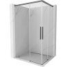 Mexen Rox Duo sliding shower cabin 85 x 75 cm, transparent, gun metal - 8C2D-085-075-95-00