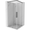 Mexen Rox Duo sliding shower cabin 85 x 85 cm, transparent, gun metal - 8C2D-085-085-95-00