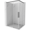Mexen Rox Duo sliding shower cabin 120 x 85 cm, transparent, gun metal - 8C2D-120-085-95-00