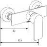 Mexen Alexa Shower mixer tap, Gold - 71240-50