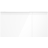 Mexen Orio bathroom cabinet 90 cm with left Otis sink, 1S, 1D, white gloss - 91A13-09047-3-BBFF00-W18L00