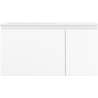 Mexen Orio 90 cm Bathroom Cabinet with Otis Left Sink, 1S, 1D, White Matte - 91A13-09047-3-BBFF01-W18L01