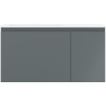 Mexen Orio 90 cm bathroom cabinet with left Otis sink, 1S, 1D, matte graphite/white matte - 91A13-09047-3-BBFF66-W18L01