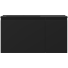 Mexen Orio 90 cm Bathroom Cabinet with Left Otis Sink, 1S, 1D, Black Matte - 91A13-09047-3-BBFF71-W18L71