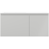 Mexen Orio bathroom cabinet 100 cm with Otis left basin, 1S, 1D, gray matte/white matte - 91A13-10047-3-BBFF62-W18L01