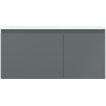 Mexen Orio 100 cm Bathroom Cabinet with Left Sink Otis, 1S, 1D, Matte Graphite/Matte White - 91A13-10047-3-BBFF66-W18L01