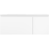 Mexen Orio 120 cm bathroom cabinet with left Otis sink, 1S, 1D, white matte - 91A13-12047-3-BBFF01-W18L01