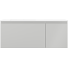 Mexen Orio bathroom cabinet 120 cm with Otis left sink, 1S, 1D, gray matte/white matte - 91A13-12047-3-BBFF62-W18L01