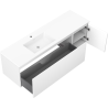 Mexen Orio Bathroom Cabinet 160 cm with Left Otis Sink, 1 Drawer, 1 Door, White Matte - 91A13-16047-3-BBFF01-W18L01