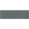 Mexen Orio bathroom cabinet 160 cm with sink Otis left, 1S, 1D, matte graphite/white matte - 91A13-16047-3-BBFF66-W18L01