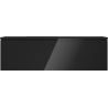 Mexen Orio bathroom cabinet 160 cm with Otis left sink, 1 drawer, 1 door, black gloss/black matte - 91A13-16047-3-BBFF70-W18L71