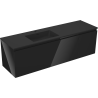 Mexen Orio 160 cm Bathroom Cabinet with Otis Left Sink, 1S, 1D, Black Gloss/Black Matte - 91A13-16047-3-BBFF70-W18L71