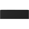 Mexen Orio 160 cm bathroom cabinet with left Otis sink, 1S, 1D, matte black - 91A13-16047-3-BBFF71-W18L71