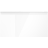 Mexen Orio 90 cm bathroom cabinet with Otis right sink, 1S, 1D, white gloss - 91A13-09047-3-BBFF00-W18P00