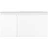 Mexen Orio 90 cm bathroom cabinet with right Otis sink, 1S, 1D, white matte - 91A13-09047-3-BBFF01-W18P01
