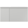 Mexen Orio 90 cm bathroom cabinet with Otis sink right, 1S, 1D, gray matte/white matte - 91A13-09047-3-BBFF62-W18P01