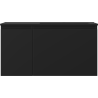Mexen Orio bathroom cabinet 90 cm with Otis sink right, 1S, 1D, black matte - 91A13-09047-3-BBFF71-W18P71