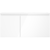 Mexen Orio 100 cm bathroom cabinet with Otis sink right, 1S, 1D, white gloss - 91A13-10047-3-BBFF00-W18P00