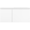 Mexen Orio 100 cm Bathroom Cabinet with Otis Right Sink, 1 Drawer, 1 Door, Matte White - 91A13-10047-3-BBFF01-W18P01