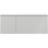 Mexen Orio bathroom cabinet 120 cm with Otis sink right, 1S, 1D, gray matte/white matte - 91A13-12047-3-BBFF62-W18P01