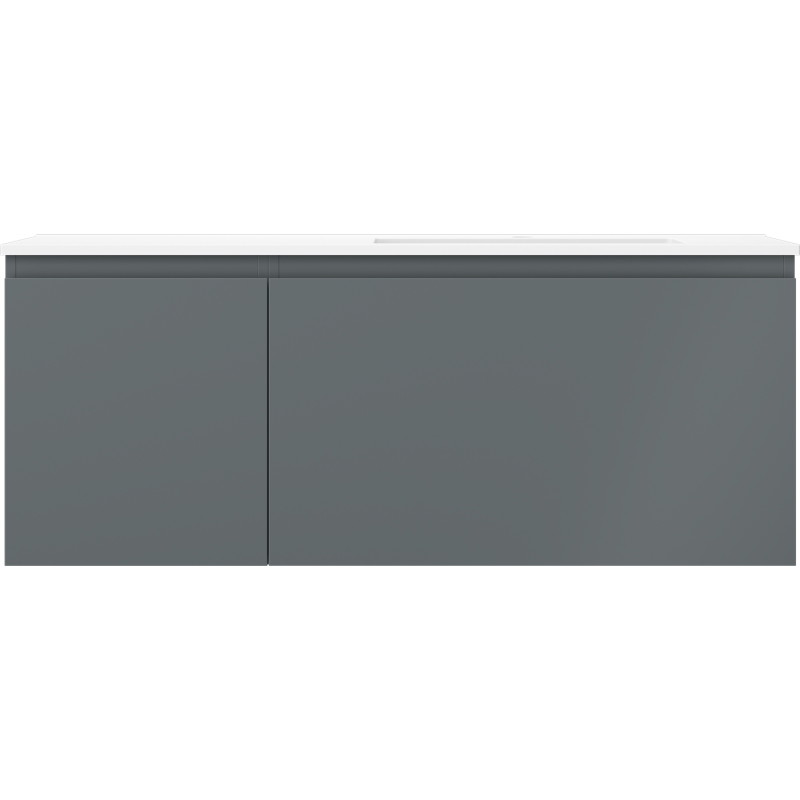 Mexen Orio 120 cm Bathroom Cabinet with Otis Right Sink, 1S, 1D, Matte Graphite/Matte White - 91A13-12047-3-BBFF66-W18P01