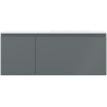 Mexen Orio 120 cm Bathroom Cabinet with Otis Right Sink, 1S, 1D, Matte Graphite/Matte White - 91A13-12047-3-BBFF66-W18P01